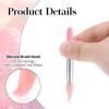 Silicone Lip Brush, 50 Pcs Reusable Lipstick Applicator Wands Silicone