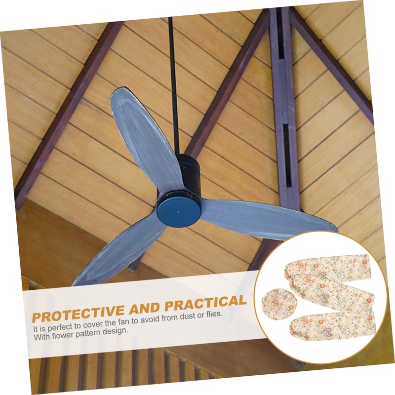 Alipis 3 Sets Fan Reusable Cover Ceiling Fan Cover Ceiling