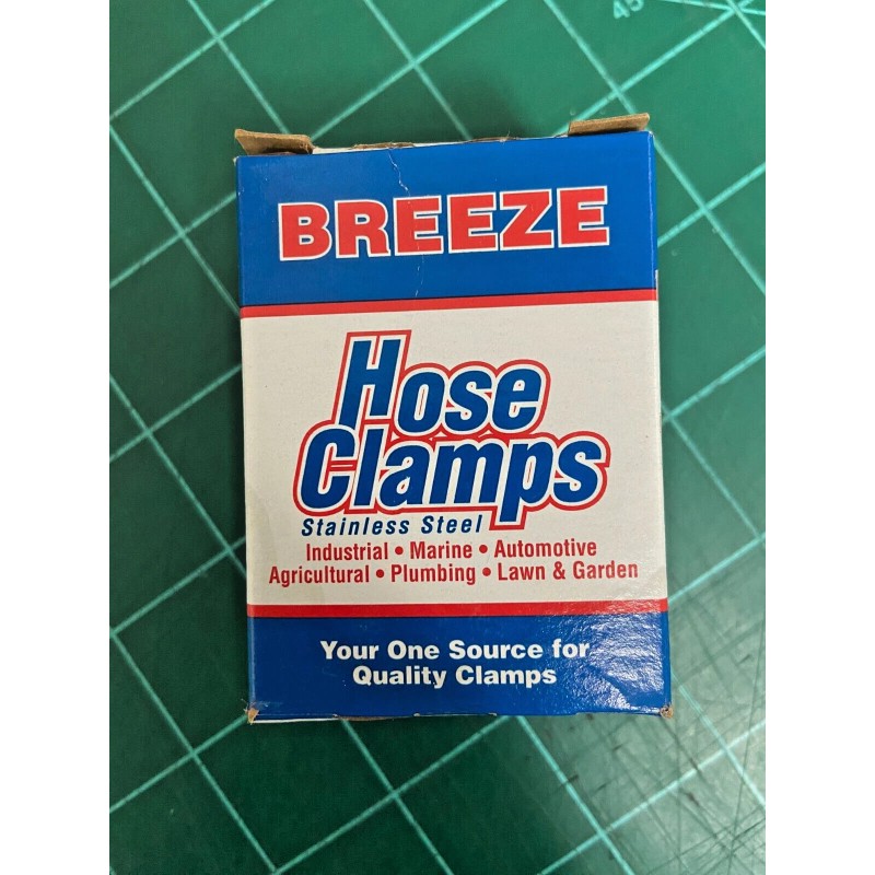 Breeze 3704 Stainless Steel Hose Clamps Range 7/32"- 5/8" -