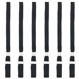 FMHXG 6 Black Cane Lanyard Wrist Replacement Strap Elastic Loop with Non-Slip Handle For Hiking Trekking Collapsible Cane Mountaineering Pole