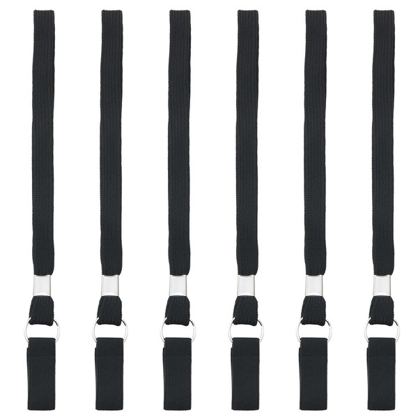 FMHXG 6 Black Cane Lanyard Wrist Replacement Strap Elastic Loop