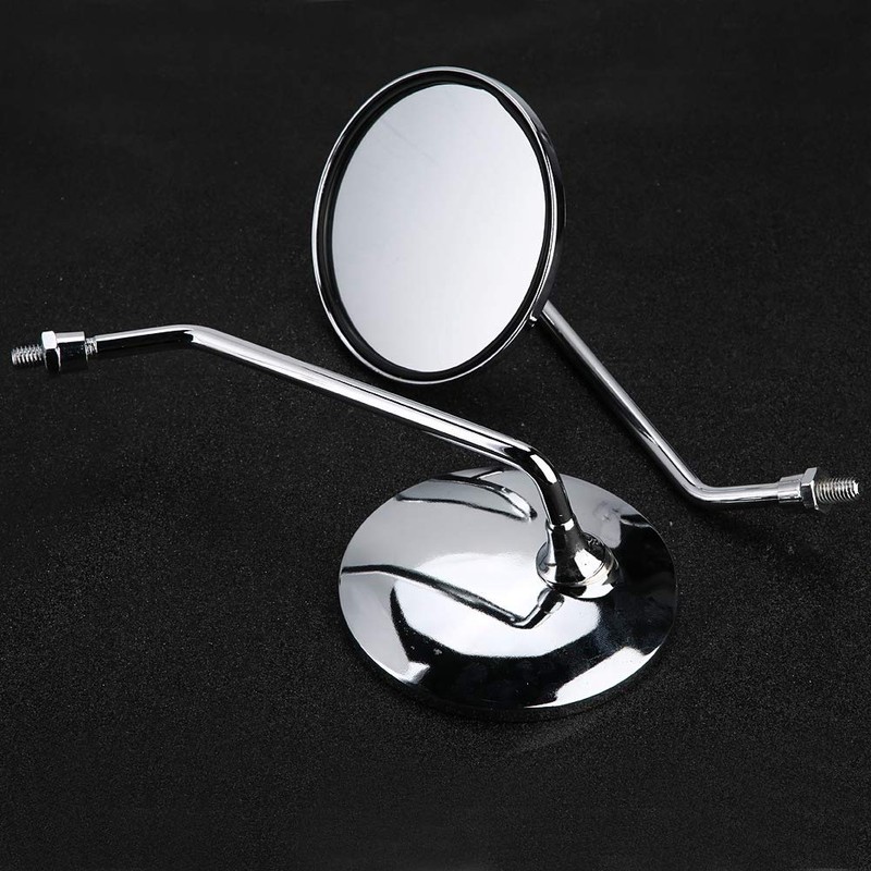 8mm Scooter Mirrors, 1 Pair 8mm Right and Left Motorcycle