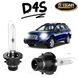 AQJ D4S HID Headlight Hi/Low Bulbs Super Bright White ForSubaru Outback 2015-2019