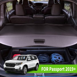Liizoo Cargo Cover for 2024 Honda Passport 2019 2020 2021 2022 2023 Accessories Rear Trunk Cover Trunk Security Cover Shielding Shade Black