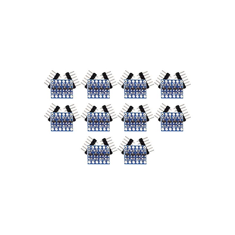 TECNOIOT 10pcs 4 Channel IIC-I2C Logic Level Converter Bi-directional Module