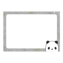 PRICARO Panda Bear Magnetic Notepad A7 Pack of 10