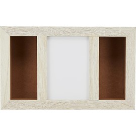Maruwa Boeki 400893702 Double Box Frame, Vertical Off-White, 10.1 x 2.2 x 6.1 inches (25.6 x 5.5 x 15.6 cm)