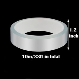 Car Door Edge Protector Clear Universal Door Sill Guard，Car Door Trim Edge Guard Protection Film with Install Tool Fits for Most Car (1.2In x 33Ft, Transparent)