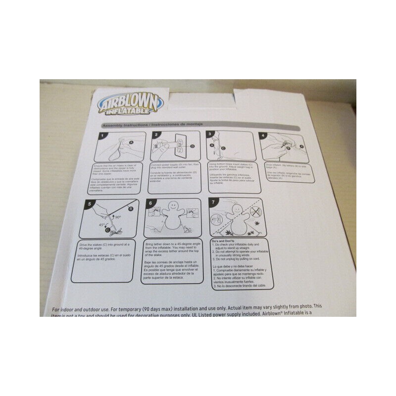 Gemmy Airblown Inflatable Bunny in Easter Speedster with LED Light,