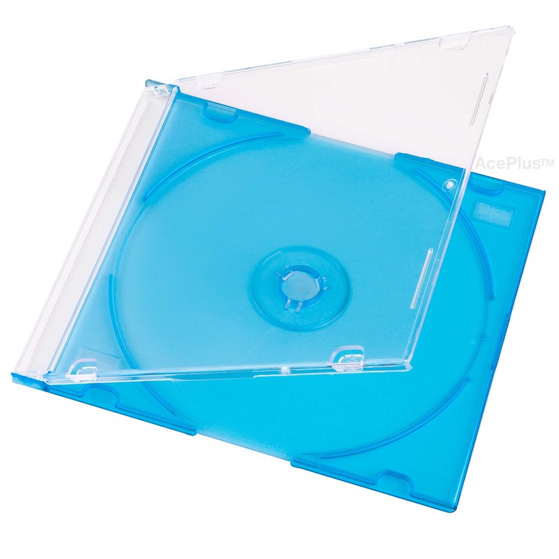 AcePlus 100 Slim Blue Color 5.2mm CD Jewel Cases