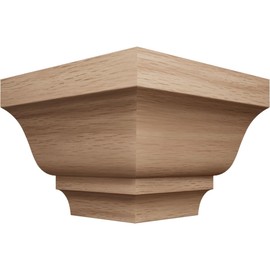 2 1/16"P x 3"H WM49 Americraft Solid Hardwood Stain Grade TrimPro Crown Moulding Outside Corner, Red Oak (Matches Moulding MLDW01X04WM49RO)