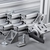 uxcell 2Pcs 45 Degree Angle Aluminum Profile Corner Brackets, Corner
