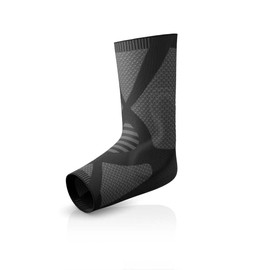 Actimove Professional TaloMotion Ankle Support | Slip-On Compression Ankle Brace for Sprained Ankle, Achilles Tendonitis, Postoperative Care, & Lateral Ligament Injury | Unisex, Charcoal, Right, X-Large