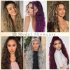 Ombre Brown Mix Blonde Curly Claw Ponytail 26", Fluffy Natural