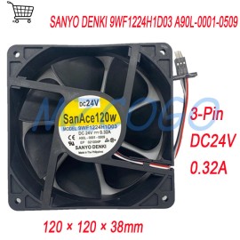 Unbranded For SANYO SanAce120 DENKI Cooling Fan A90L-0001-0509 9WF1224H1D03 0.32A 24V 3Pin