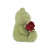 Apricot Lamb Stuffed Animal Flower Rose Velvet Frog, Valentine's Day