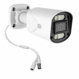 Nano Box Full Color Night Vision Bullet CCTV Camera, Switchable Floodlight Smart Outdoor Security Camera HD 1080P, 3.6mm Wide View Angle Bullet IP66 Waterproof