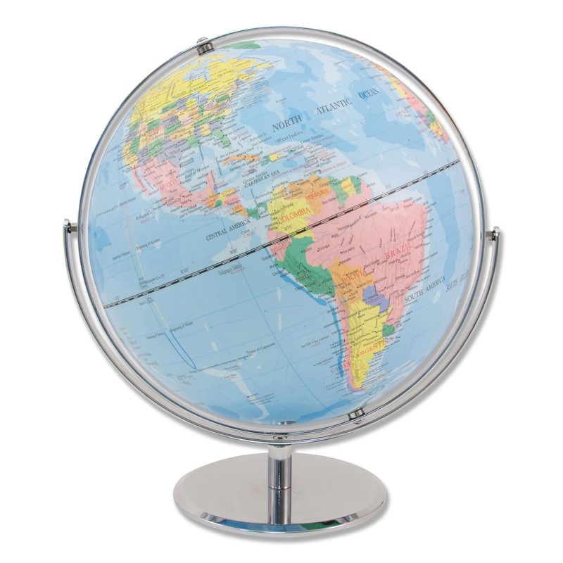Advantus 12 Inch Desktop World Globe with Blue Oceans (30502),13