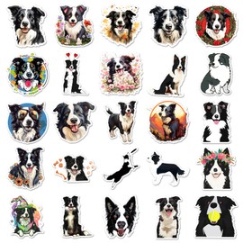 Border Collie Stickers for Laptop (50 PCS),Gift for Children Teens Adults Girl Boys,Waterproof Stickers for Water Bottle,Border Collie Vinyl Stickers for Scrapbook,Skateboard,Bike,Phone,Dairy