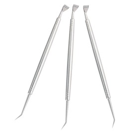 VICASKY 3pcs Professional Eyelash Lift Lash Separator Curler Perm Kit Stainless Steel Portable for Travel