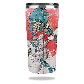 MightySkins Skin Compatible with Ozark Trail 20 oz Tumbler (2017) - Red Grasp | Protective, Durable, and Unique Vinyl Decal wrap Cover | Easy to Apply, Remove, and Change Styles | Made in The USA