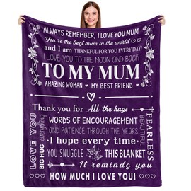 COZYCRIB Gifts for Mum Blanket Mum Mothers Day Christmas Birthday Gifts New Mum Gifts Gifts for Mum from Daughter Husband Son Mother Gifts for Sofa Bedding Living Room 60"x50"