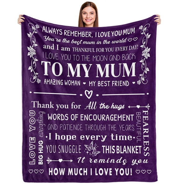 COZYCRIB Gifts for Mum Blanket Mum Mothers Day Christmas Birthday