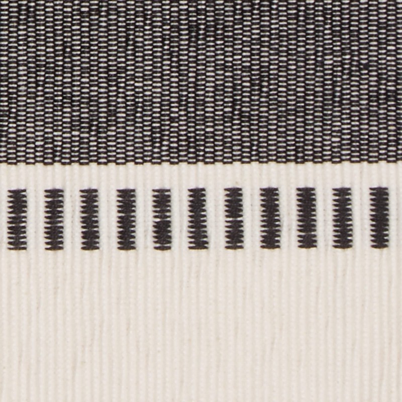 DII Dobby Stripe Woven Table Runner, 13x108, Black