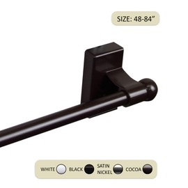 Rod Desyne Mag48-07 7/16 in Magnetic Rod, 48-84 inch, Cocoa