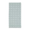 Fennco Styles Stylish Stitched Line Table Cloth Napkin (Aqua, 20"x20"