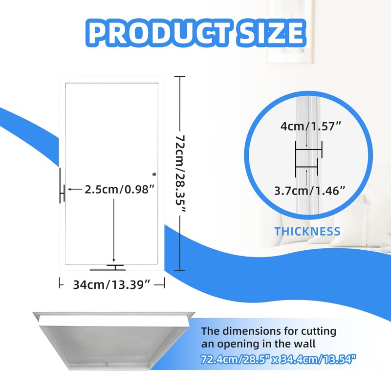 14" x 29" Metal Access Panel, 1MM Thickened Access Panel