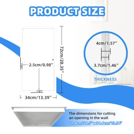 14" x 29" Metal Access Panel, 1MM Thickened Access Panel for Drywall, Aluminum Access Panel for Walls and Ceilings, Rust-Resistant and Easy-to-Install Drywall Access Panel