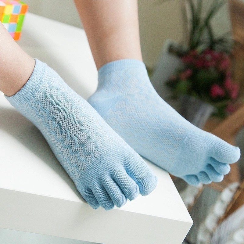 InSomila Kids 5 Toe Socks, Mesh, Set of 4 Colors,