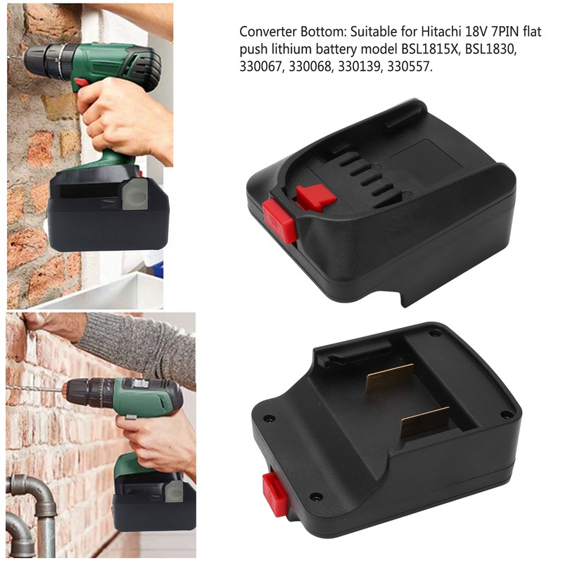 Battery Adapter ABS Power Connector Converter Dock Conversion Kit for