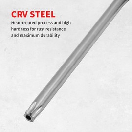 YXQ T40 Torx Star Allen Wrench, L-Shape Long Arm Tamper Proof Star Key Nickel Plated CR-V Bit Handle Torque Repair Tool