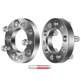 OCPTY 5x4.5 Wheel Spacers Adapters 1 inch Real Forged Spacers with 12x1.5 ThreadSize 82.5mm Hub Bore fits 2001-2003 for CL 2PCS