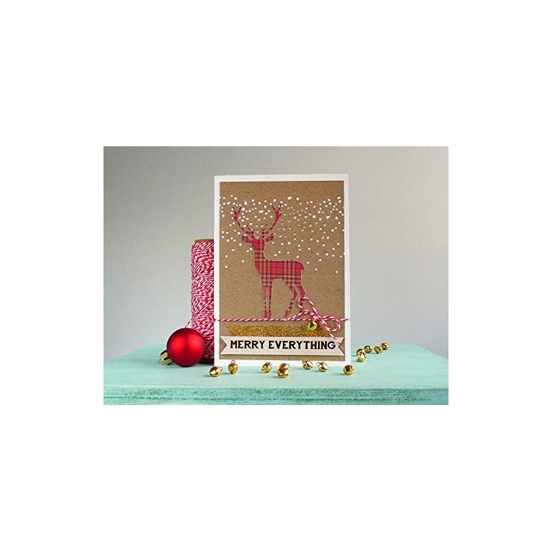 Sizzix Thinlits Stanzschablonen-Set 5 STK. -Winterwunderland von Tim Holtz, Stahl,