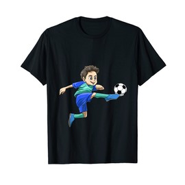 Cute Soccer Boy Kicking a Ball T-Shirt