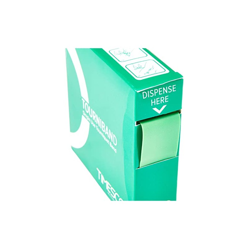 Timesco D80.100 Tourniquet-2.5 cm x 45 cm (Pack of 25)