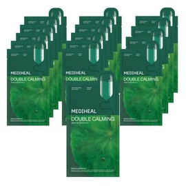 Mediheal Double Calming Water Mask 20ml, 1 pack, 15 pieces / 메디힐 더블 카밍 워터 마스크 20ml, 1개입, 15개