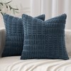 MIULEE Blue Boho Pillow Covers Set of 2 Decorative Farmhouse