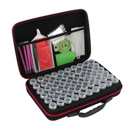 60 Compartments Diamond Painting Storage Box Portable with Diamond Painting Accessories Ideal for Diamond Painting Pictures Stones and Beads Storage