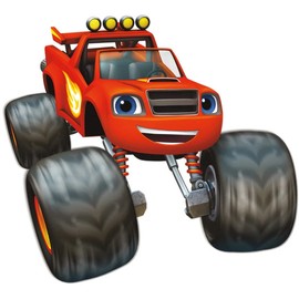 Nickelodeon 8 Inch Blaze Decal and the Monster Machines Truck Removable Peel Self Stick Wall