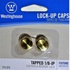Westinghouse Lighting Lamp Lock-Up Caps, Brass