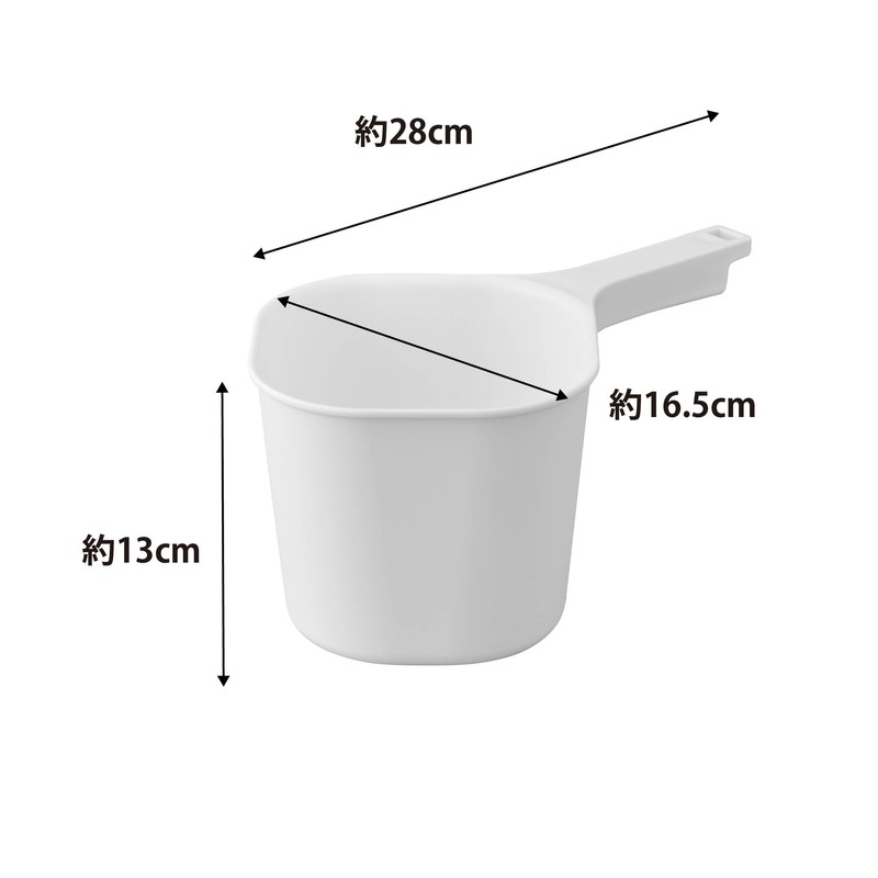 Yamazaki 3607 Magnetic Handbag, White, Approx. 6.5 x 11.0 x