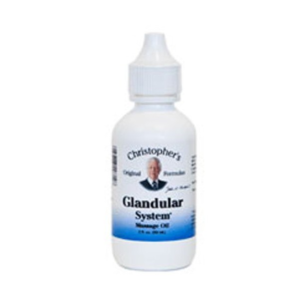 Glandular System Massage Oil, 2 Oz by Dr. Christophers Formulas (Pack of 4)