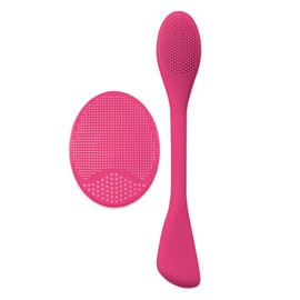 Facial Skin Scrubber Set – Removes Dirt, Opens Pores, Exfoliates Skin, Wall Suction Back