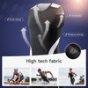 Santic Men's Triathlon Suit Sleeveless Skinsuit Wetsuit Quick Dry Swim
