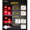 PARTSam LED Steel Trailer Light Box Housing Kit w/ 6