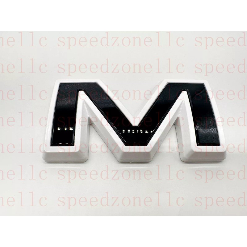 Auto Front Rear Black White Emblem Overlay 2019-2024 GMC Sierra